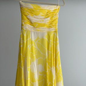 Banana Republic 100% silk strapless dress